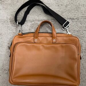 Jack Spade Brown Leather Briefcase